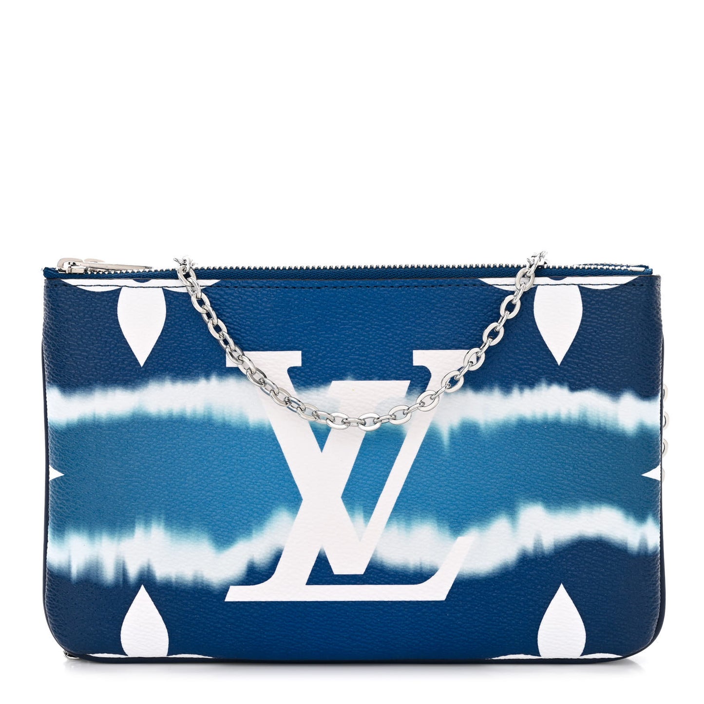Monogram Giant Escale Double Zip Pochette Blue