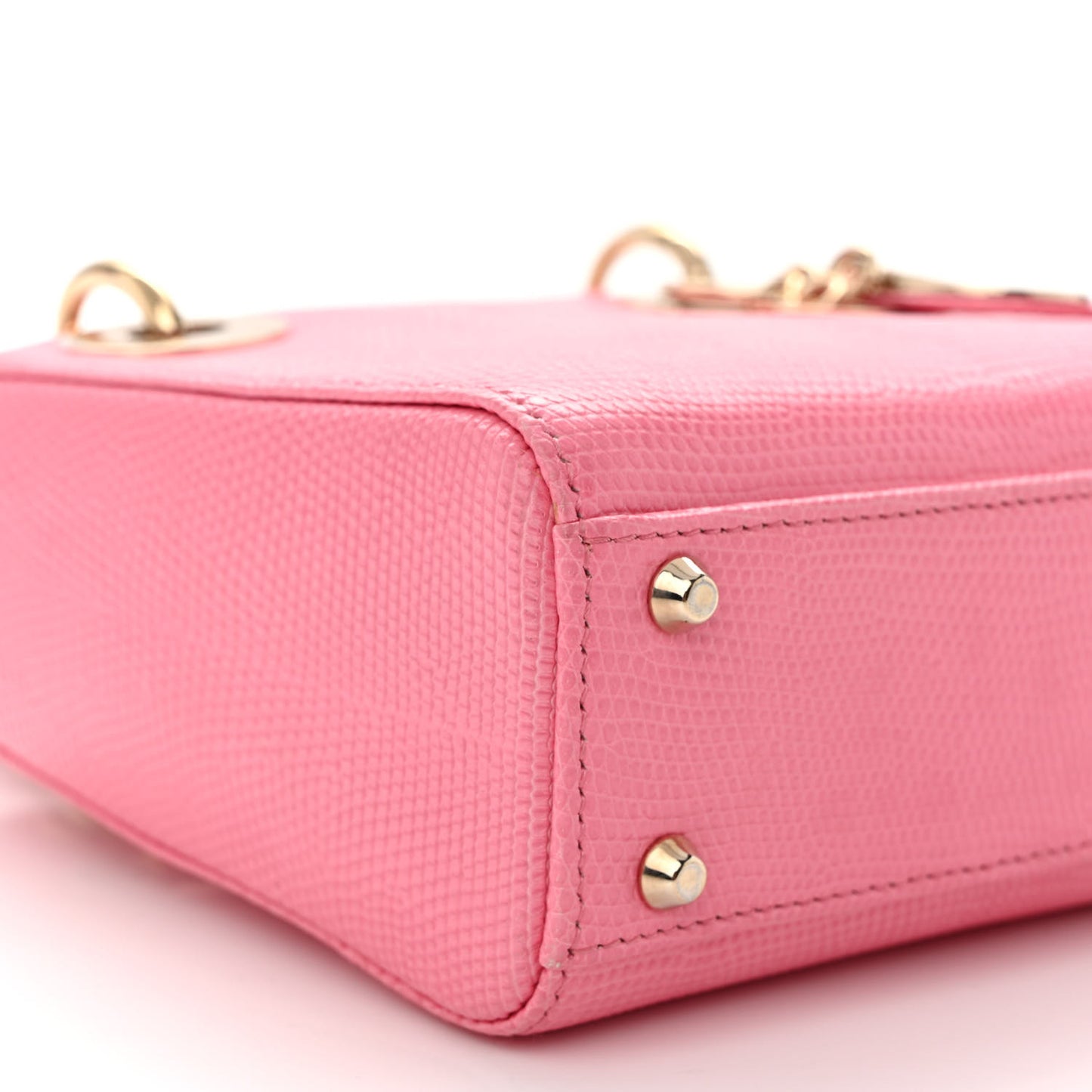 Lizard Mini Lady Dior Pink