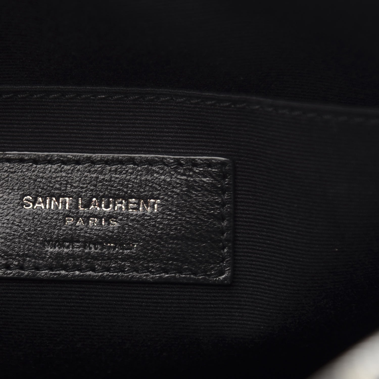 Saint Laurent Calfskin Matelasse Monogram Lou Camera Bag Black 5 of 11