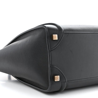 Celine Smooth Calfskin Micro Luggage Black 9 of 13