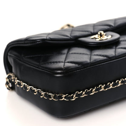 Chanel Lambskin Quilted Small My Precious Flap Black 8 of 9