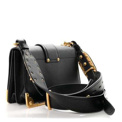 Prada City Calf Saffiano Cahier Bag Black 3 of 11