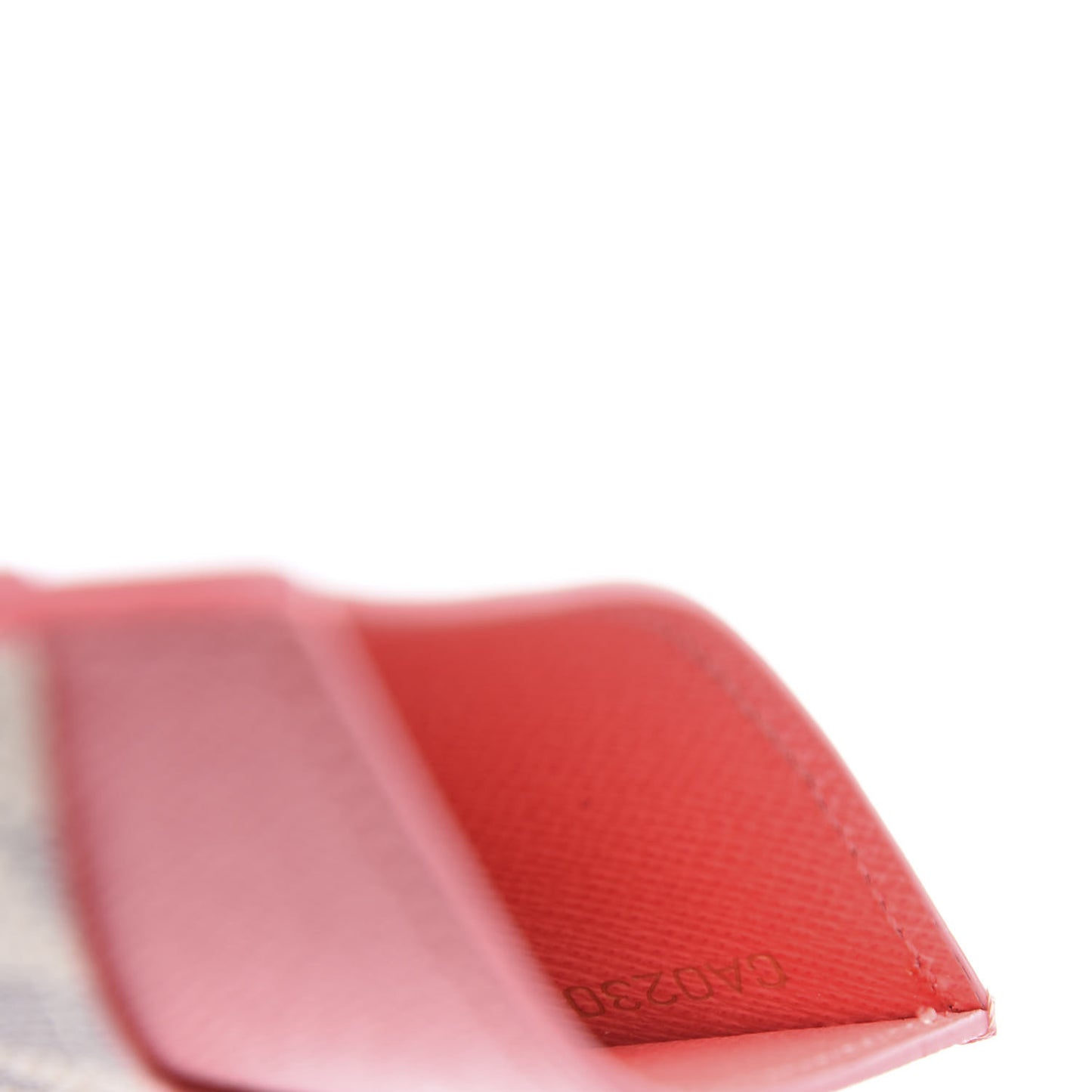 Damier Azur Daily Card Holder Rose Papaye