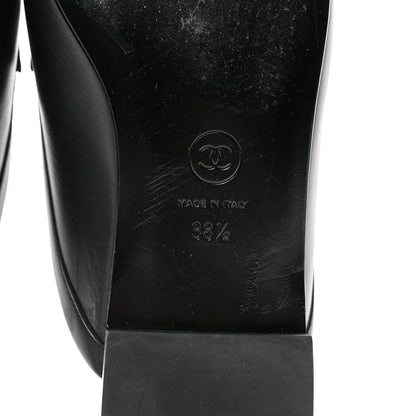 Chanel Lambskin CC Mules 38.5 Black 7 of 10