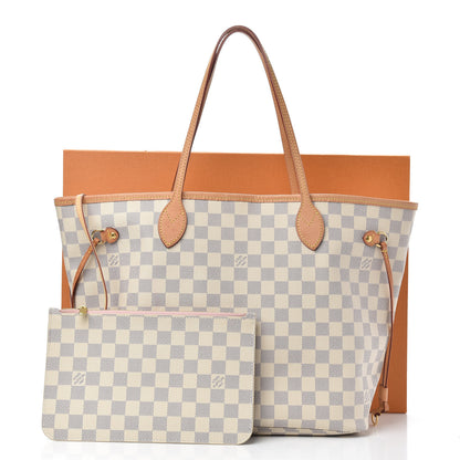 Louis Vuitton Damier Azur Neo Neverfull MM Rose Ballerine 14 of 14