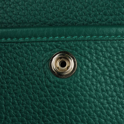 Hermes Taurillon Clemence Evelyne III PM Malachite 10 of 11