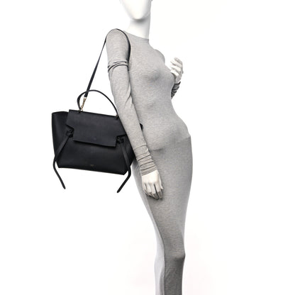 Celine Grained Calfskin Mini Belt Bag Black 2 of 17