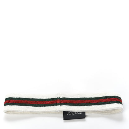 Gucci Viscose Elastic Web Headband White 2 of 3