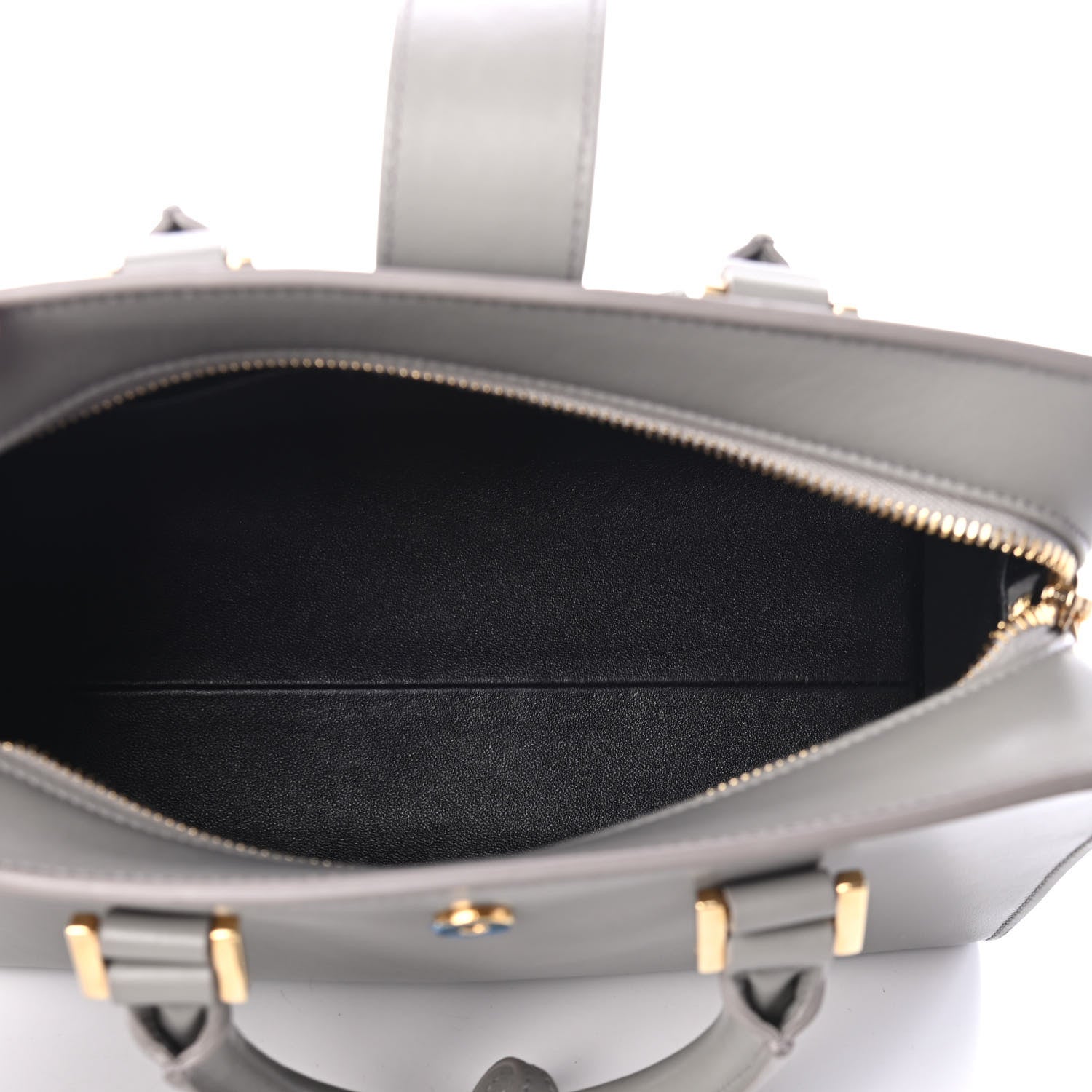 Saint Laurent Calfskin Monogram Baby Cabas Oyster Grey 4 of 4
