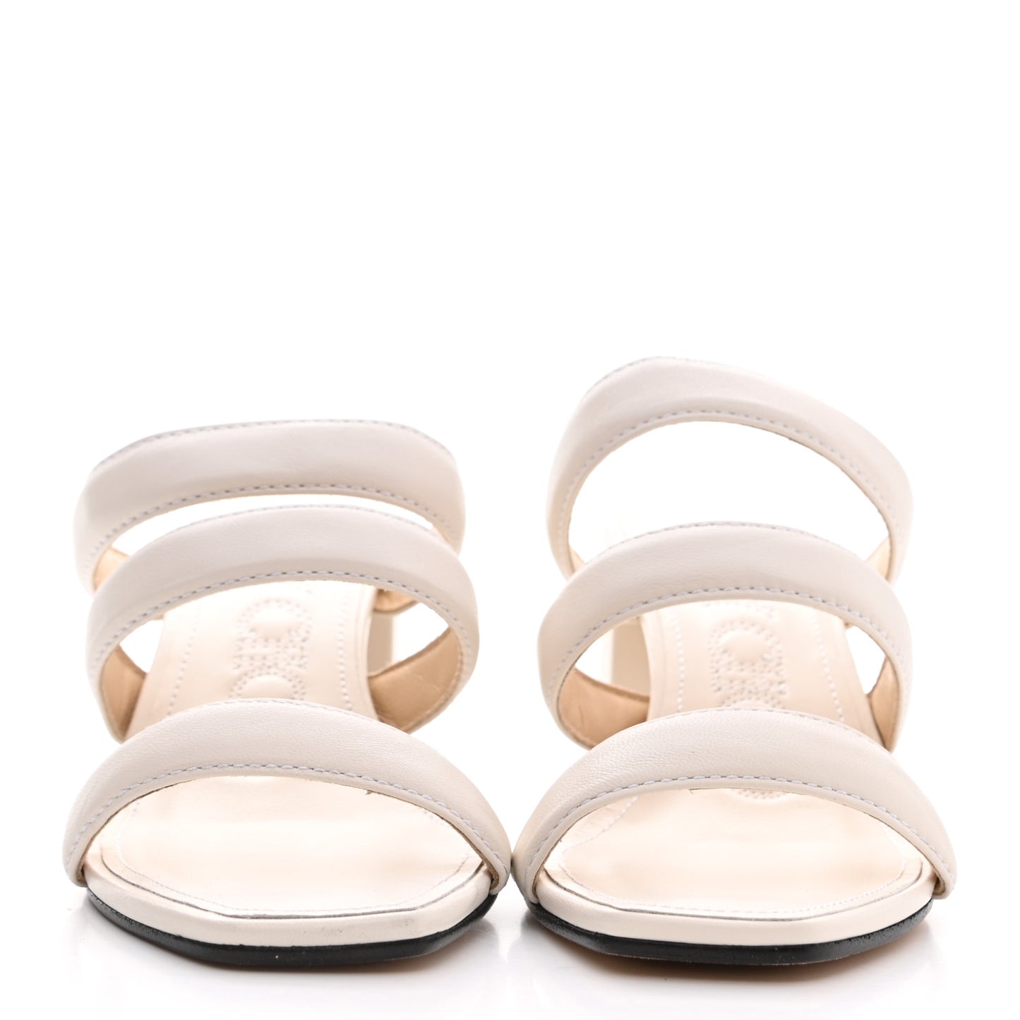 Nappa Auna 65 Mule Sandals 39 Latte