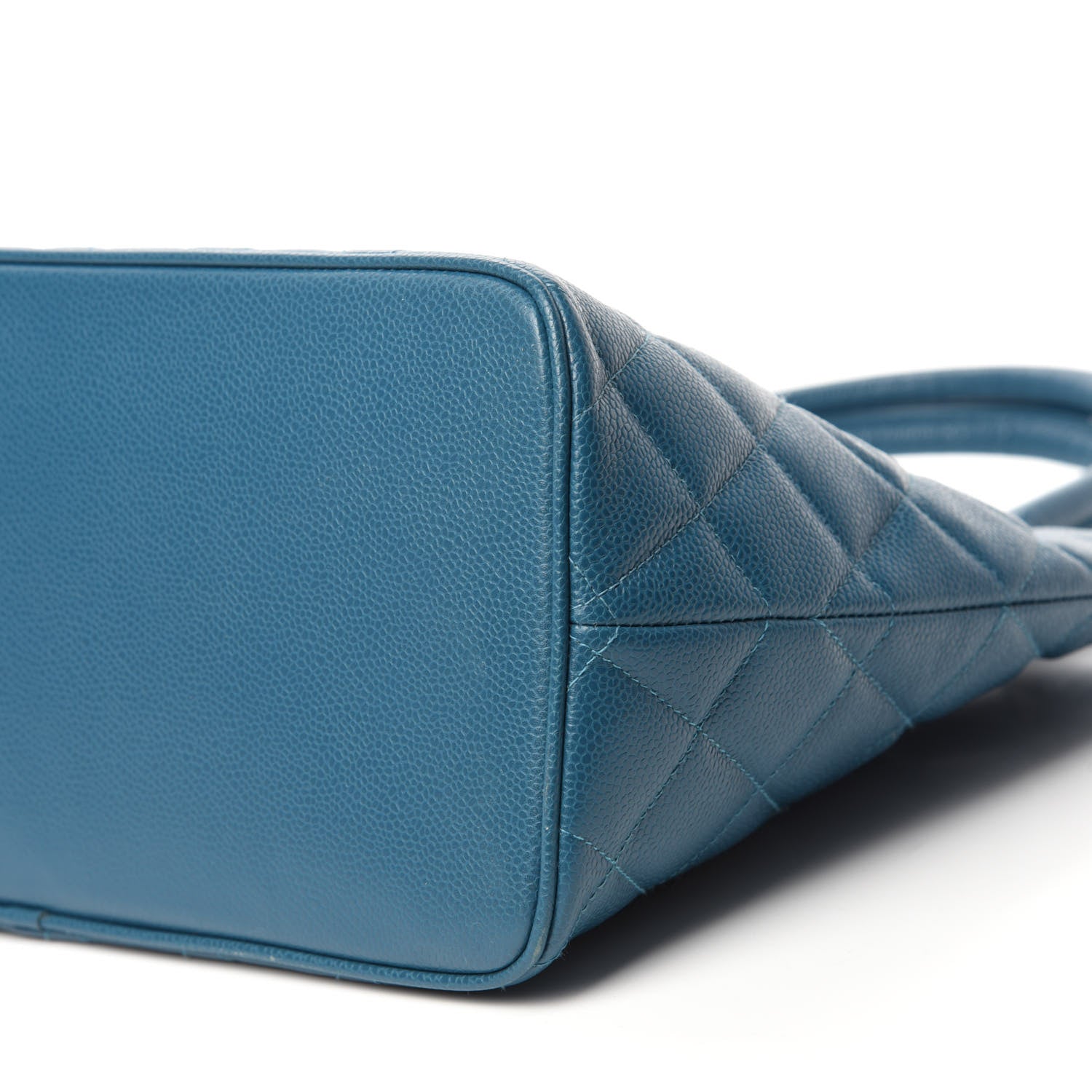 Chanel Caviar Quilted Medallion Tote Turquoise 7 of 10