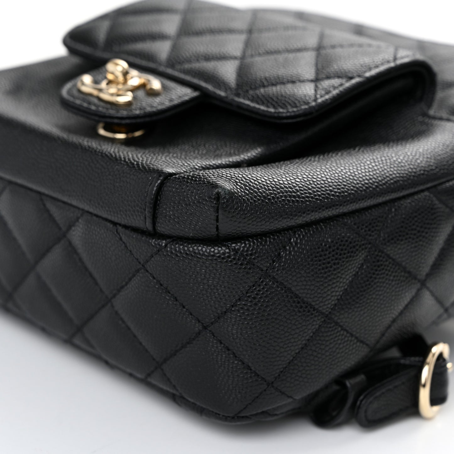 Caviar Quilted Small CC Day Backpack Black