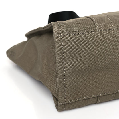 Marc Jacobs Cotton Canvas Medium The Traveler Tote Bag Slate Green 7 of 8