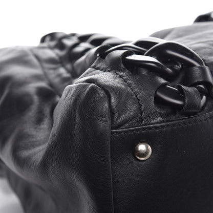 Chanel Calfskin Modern Chain Rhodoid East West Tote Black 10 of 13