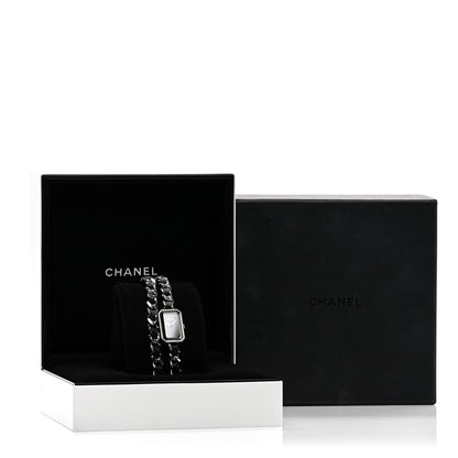 Chanel Stainless Steel Lambskin 16mm Premiere Rock Triple Row Quartz Watch Black 5 of 5