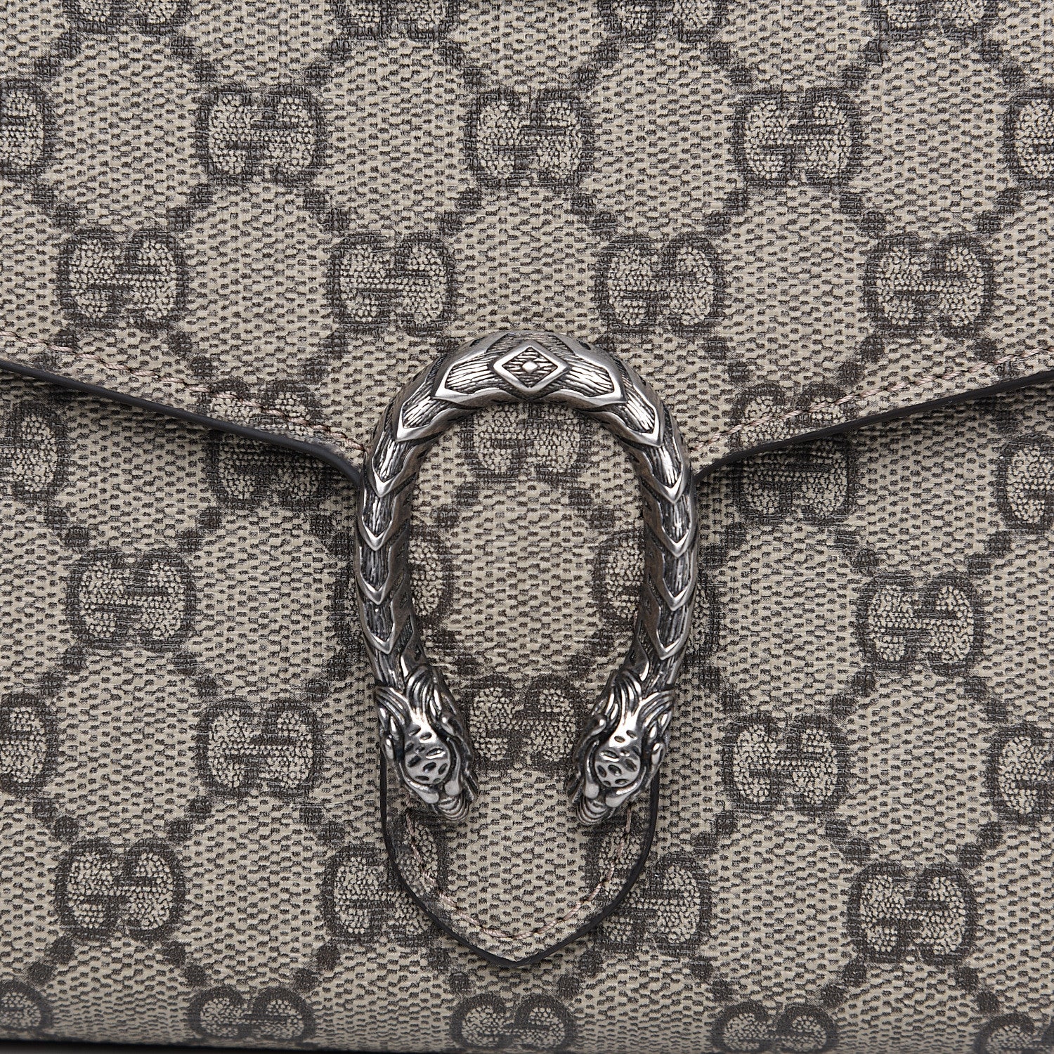 Gucci GG Supreme Monogram Mini Dionysus Chain Wallet Beige Taupe 9 of 10