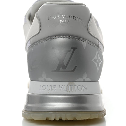 Louis Vuitton Technical Mesh Metallic Monogram Mens Run Away Sneakers 8 White 9 of 12