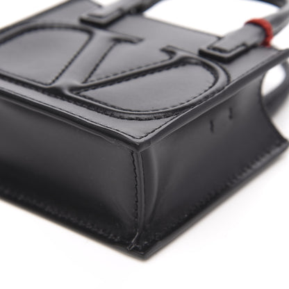 Valentino Garavani Calfskin VLogo Micro Walk Tote Black 8 of 10