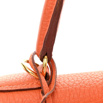 Hermes Togo Kelly Retourne 28 Orange 13 of 18