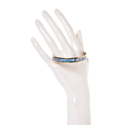Hermes Enamel Printed Narrow Bracelet 62 2 of 5