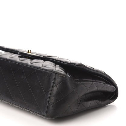 Chanel Lambskin Quilted Maxi Double Flap Black 13 of 18