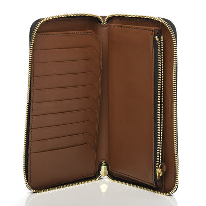 Burberry Signature Grain Calfskin Soft Renfrew Zip Around Wallet Tan 5 of 7