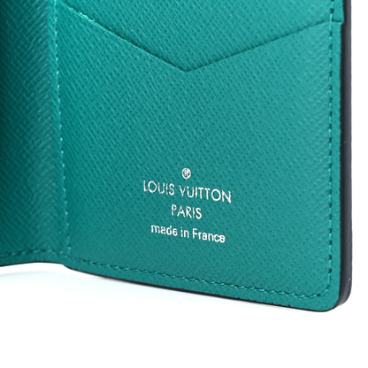 Louis Vuitton Monogram Taiga Pocket Organizer Vert 7 of 12