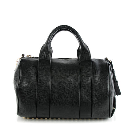 Alexander Wang Pebbled Lambskin Rocco Duffel Black Pale Gold Hardware 1 of 8