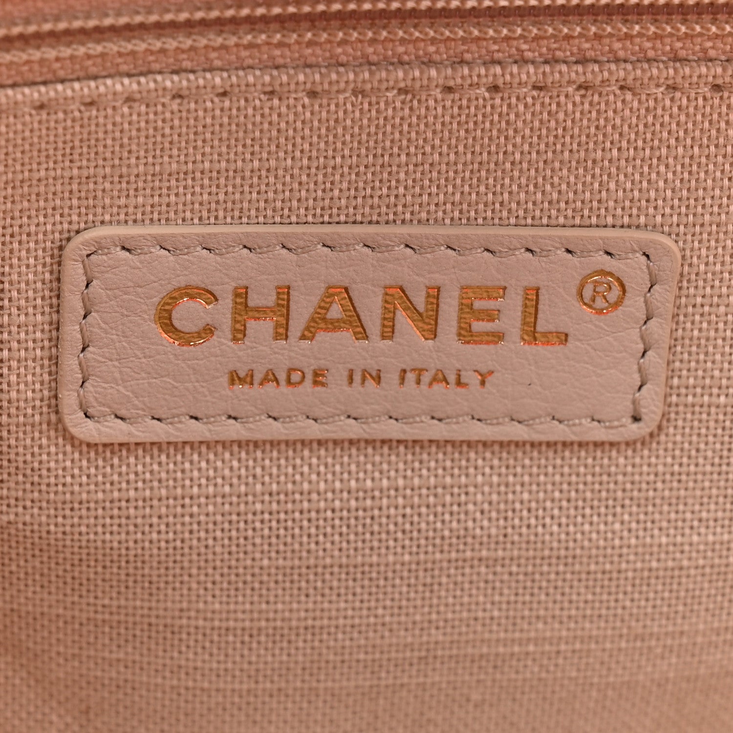 Chanel Mixed Fibers Small Deauville Tote Dark Orange 7 of 11