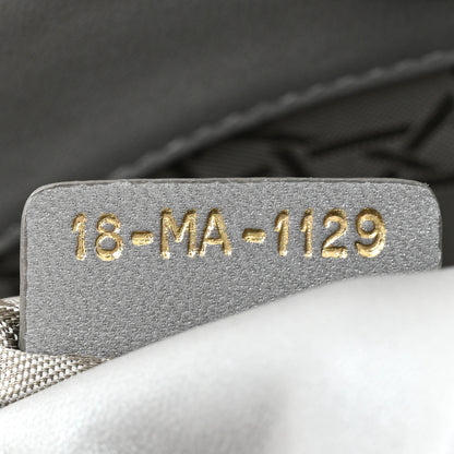 Christian Dior Metallic Lambskin Cannage Mini Lady Dior Grey 7 of 10