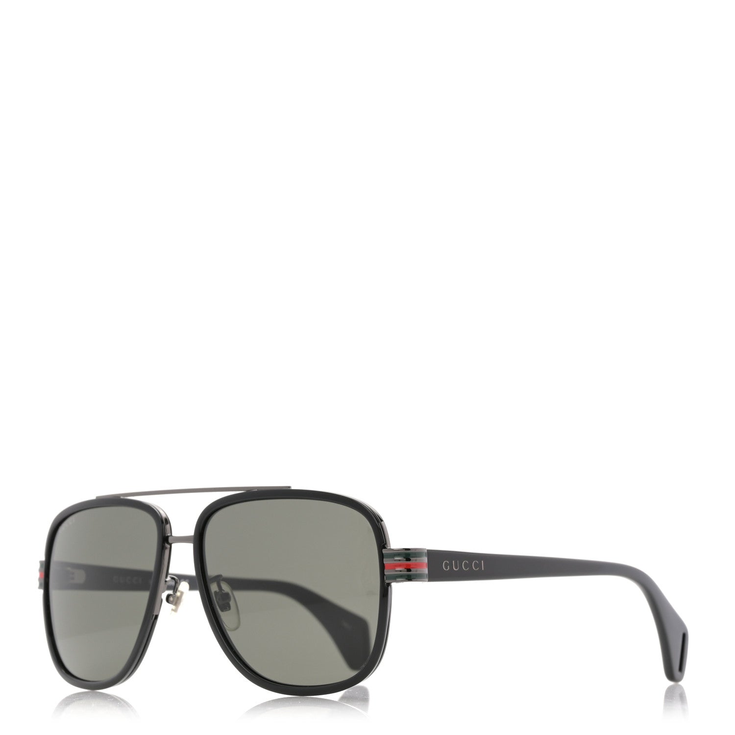 Gucci Acetate Aviator Sunglasses GG0448S Black 1 of 8