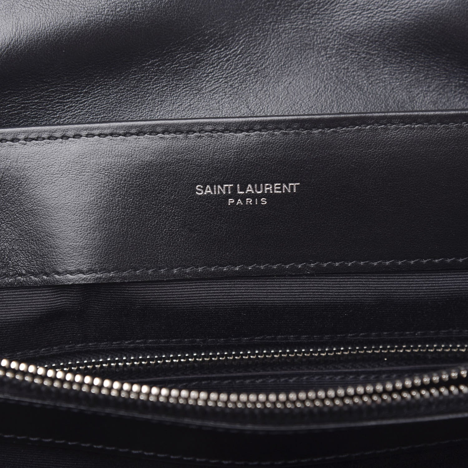 Saint Laurent Calfskin Y Quilted Monogram Medium Loulou Chain Satchel Black 9 of 11