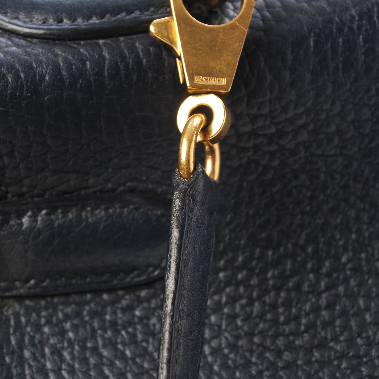 Hermes Fjord Kelly Retourne 32 Bleu Marine 15 of 17