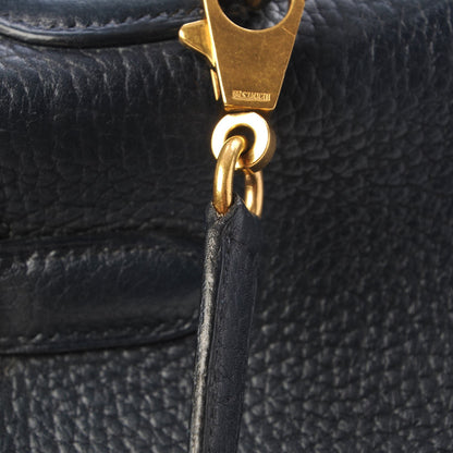 Hermes Fjord Kelly Retourne 32 Bleu Marine 15 of 17