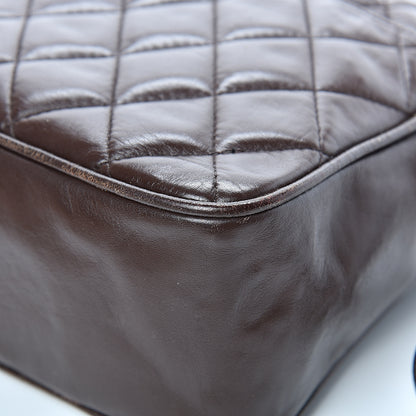 Chanel Lambskin Quilted Large Camera Case Brown 11 of 28
