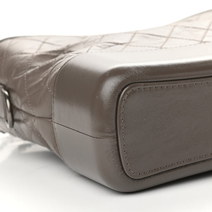Chanel Aged Calfskin Quilted Medium Gabrielle Hobo Grey 5 of 10