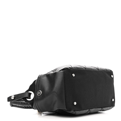 Chanel Coated Canvas Paris Biarritz Hobo Black 4 of 12