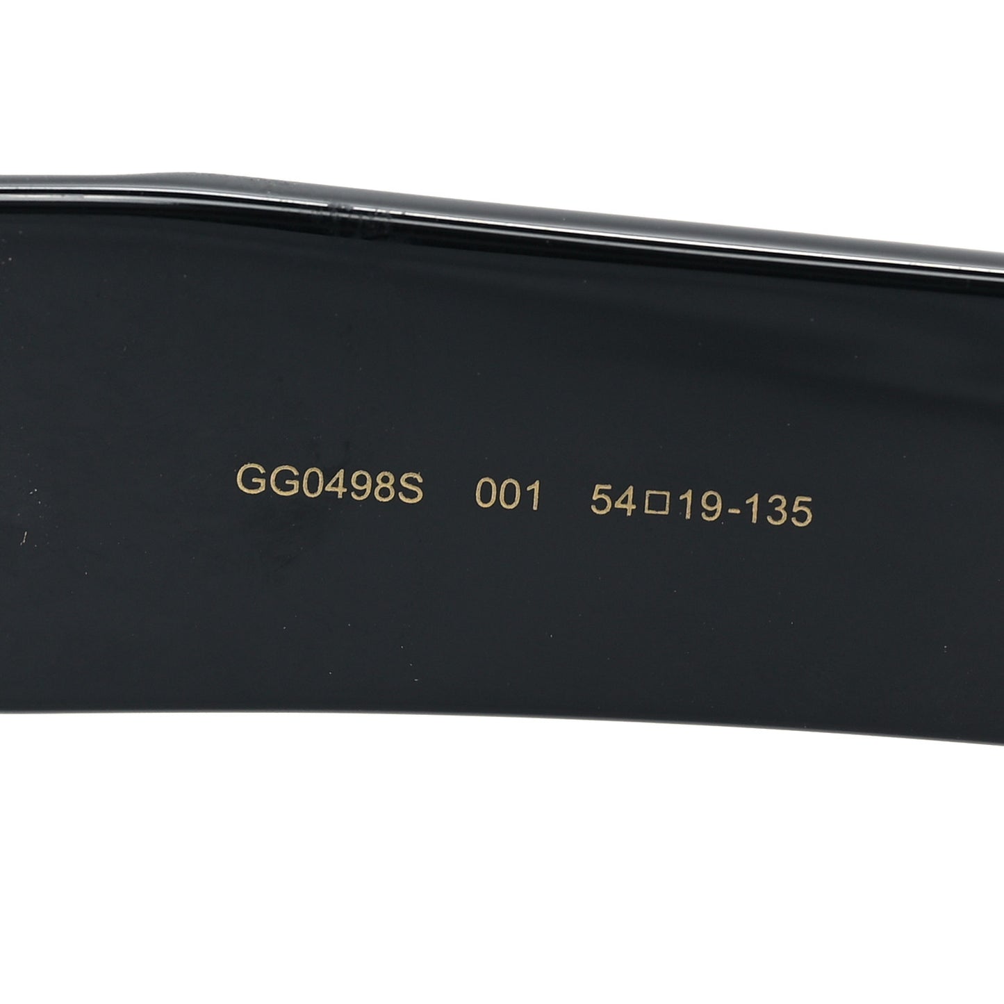 Acetate Square Frame Sunglasses GG0498S Black