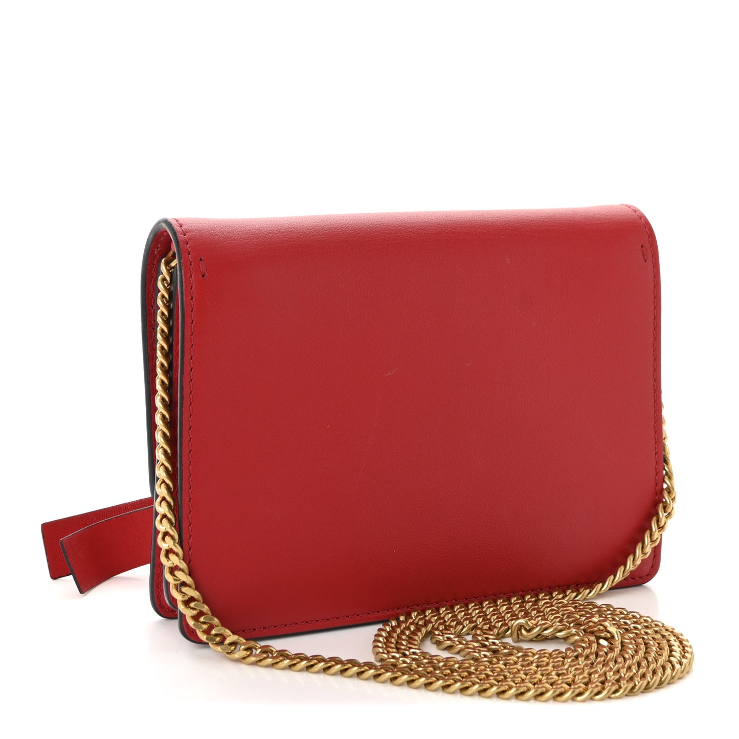 Smooth Calfskin Mini VRing Crossbody Bag Rouge Pur