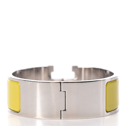 Hermes Enamel Clic Clac H Wide Bracelet PM Chartreuse 3 of 6