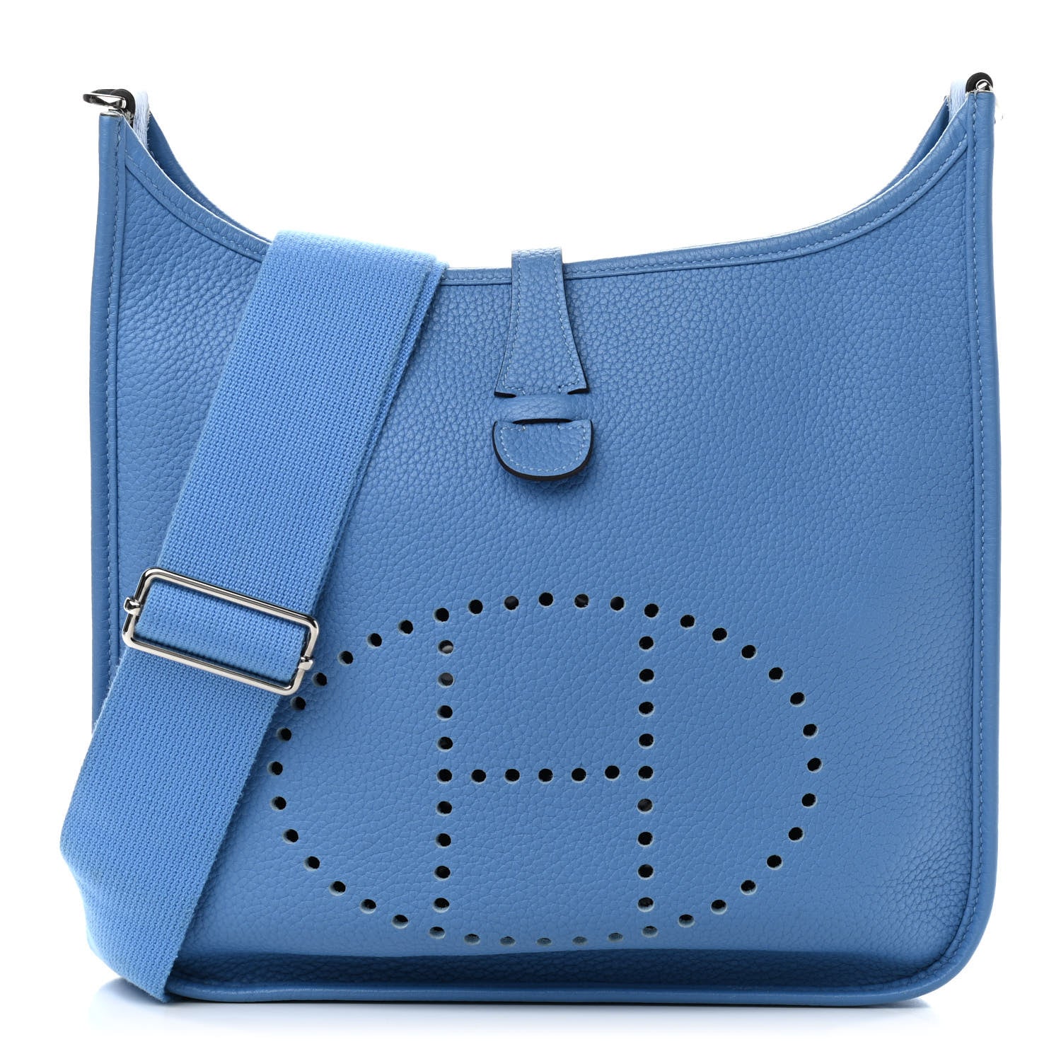 Hermes Taurillon Clemence Evelyne III PM Bleu Paradis 1 of 12