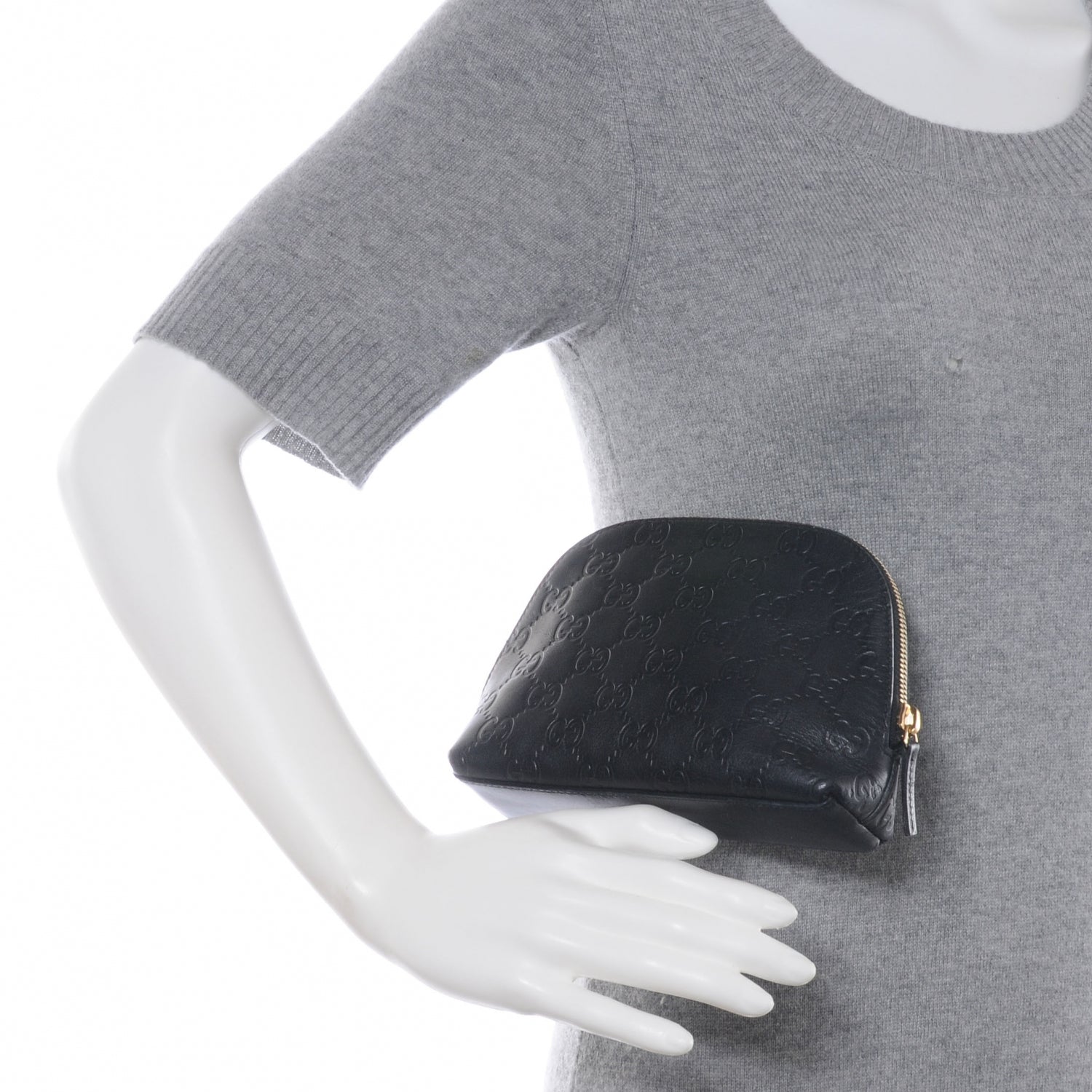 Gucci Guccissima GG Cosmetic Case Black 2 of 7