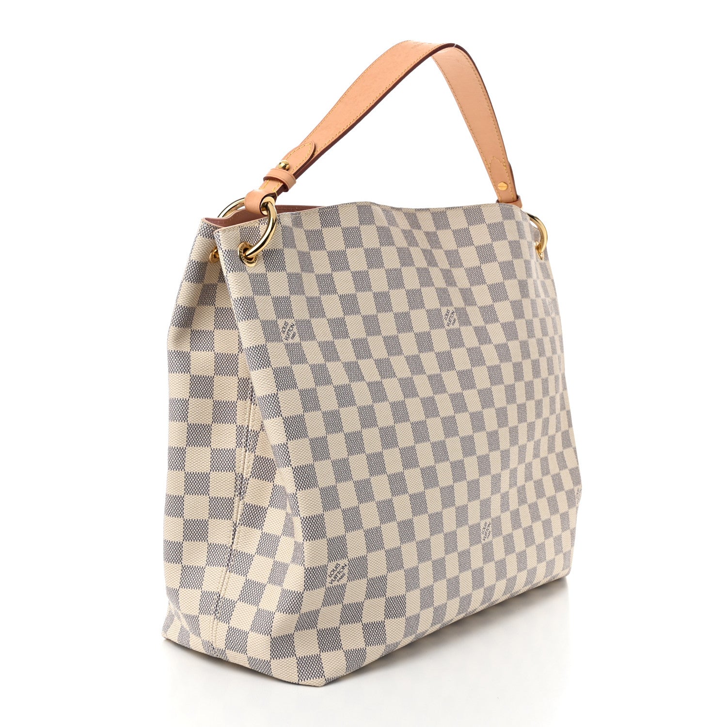 Louis Vuitton Damier Azur Graceful MM Rose Ballerine 3 of 10