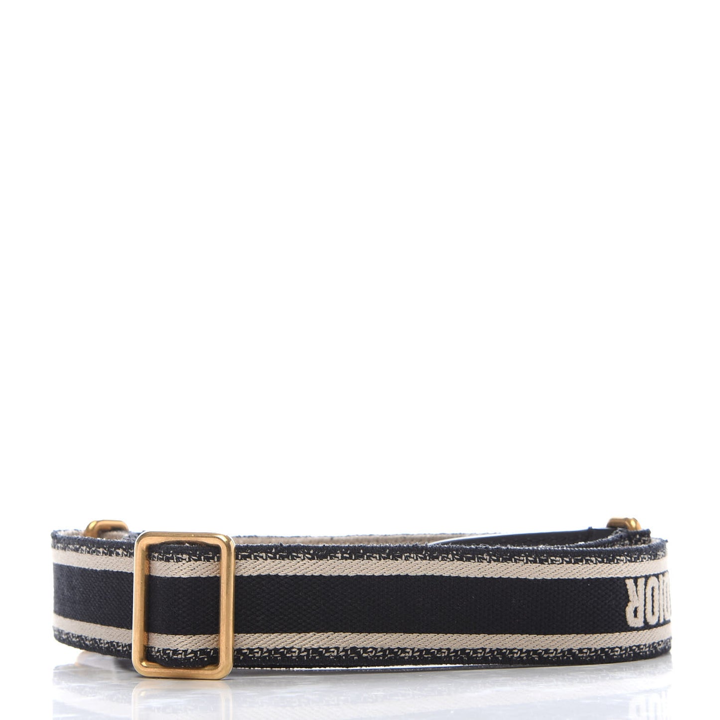 Canvas Embroidered Shoulder Strap Blue