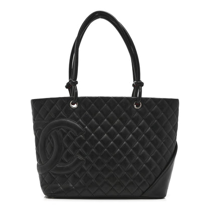 Chanel Calfskin Quilted Large Cambon Tote Black 1 of 10