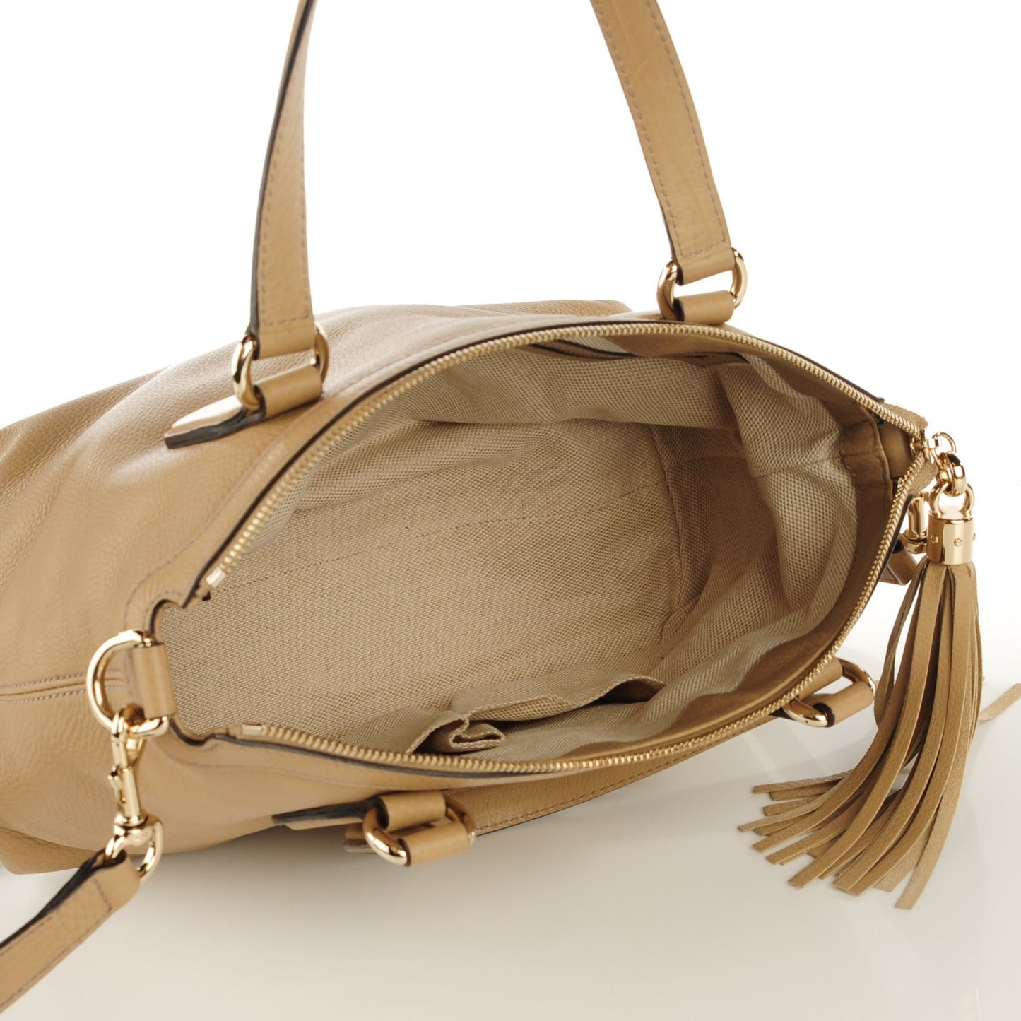 Cellarius Calfskin Small Soho Top Handle Satchel Camelia