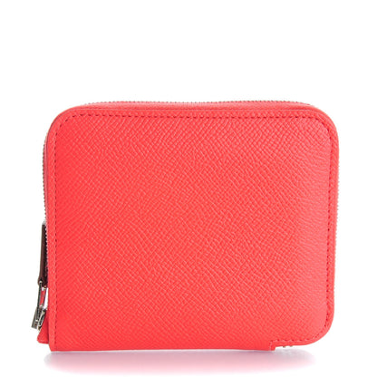 Hermes Epsom Silk'in Compact Wallet Rose Jaipur 1 of 9