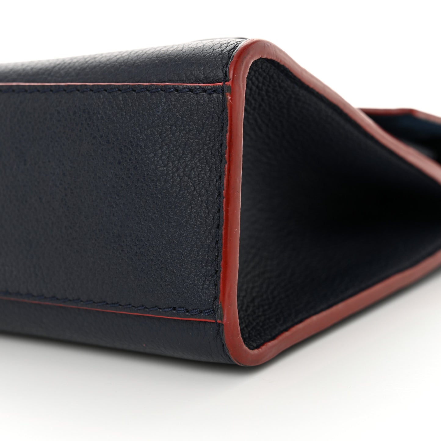 Soft Calfskin Mylockme Chain Bag BB Marine Rouge
