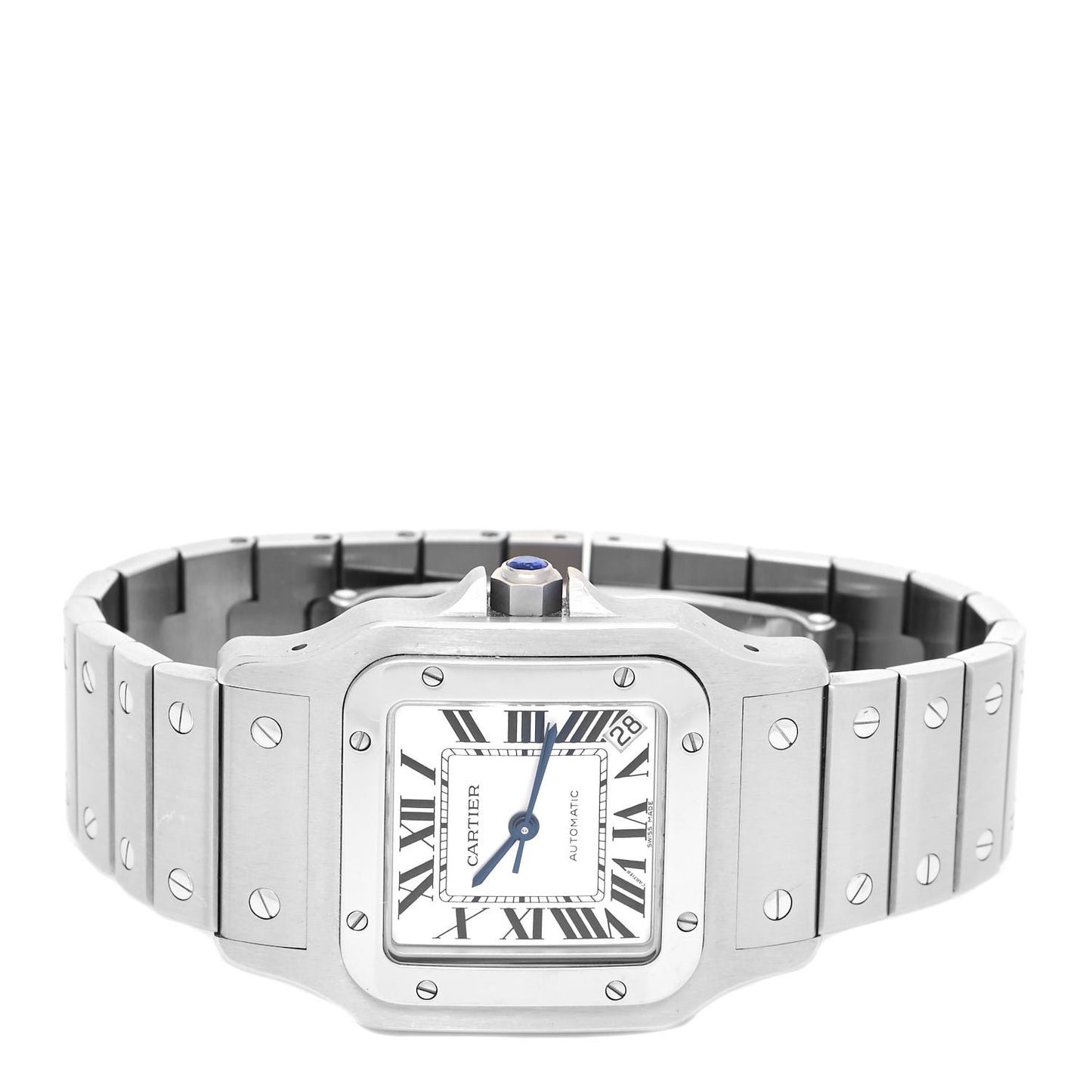 Stainless Steel 32mm Santos de Cartier Galbee Automatic Watch