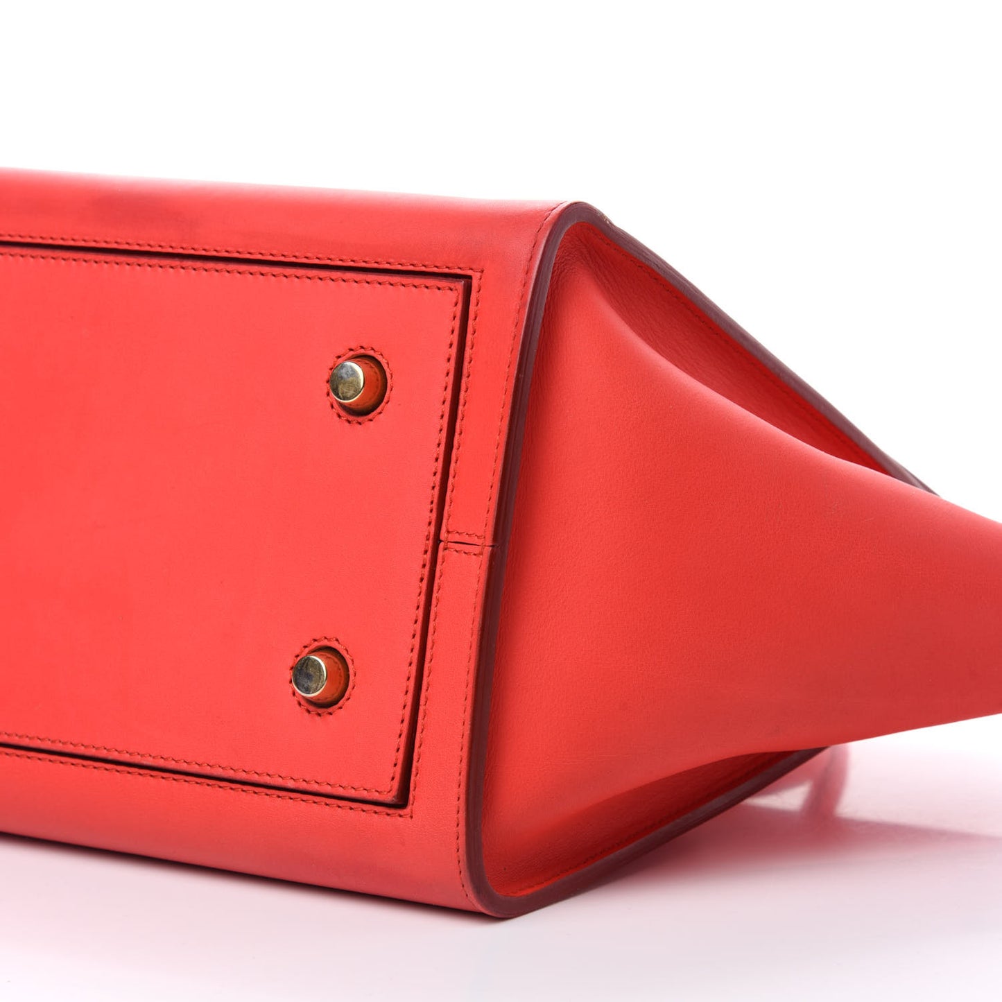 Smooth Calfskin Mini Tie Knot Tote Alizarin